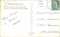 Hossegor - Sight on the Lake and the Bridge of the Canal - CPA