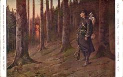 CPA Militaria Soldat La vision 