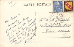 Saline les Bains - Round Tower and Poupet Mount - CPA