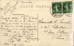 CPA Militaria Ecole a feu Canons
