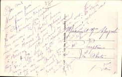 Body - View and the lake of Sautet at the bottom the peak of Obiou - CPA