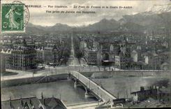 Grenoble - Vue Generale - CPA 