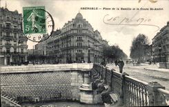 Grenoble - Place de la Bastille - Cours St Andre - CPA 