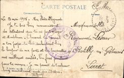 CPA Militaria Great War of 1914 Ruins a village between Metz and Verdun Hole made by a mortar of 320