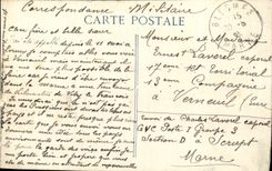 CPA Militaria Great War of 1914 Battles of the Marne Etrepy Ruines