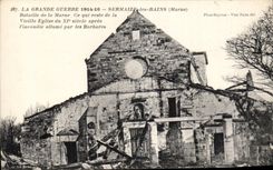 CPA Militaria Large war of 1914 Battles of the Sermaize Marne les Bains