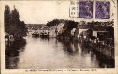 Indre - Argenton sur Creuse - La Creuse - rive droite - CPA 