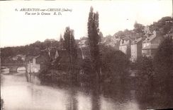 Argenton - Vue sur la Creuse - CPA 