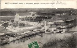 Fontgombault - L Ancienne Abbaye - CPA 