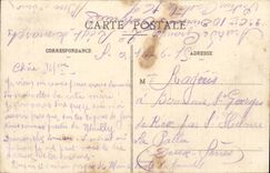 CPA Militaria Camp of Mailly Park artillery