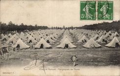 CPA Militaria Camp of Ruchard View of the tents
