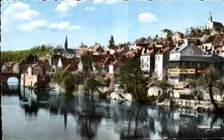 Argenton sur Creuse - La Creuse et un coin de la Ville - CPA 