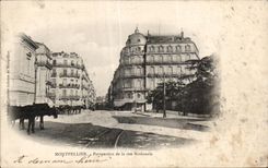 Montpellier - Perspective de la rue Nationale - CPA 