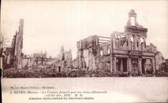 CPA Militaria War of 1914 Reims Le casino demolished by the German shells