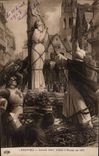 CPA Lenepveu Jeanne d arc brulee a Rouen en 1431
