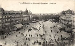 CPA Montpellier Place de la Comedie Perspective