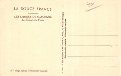 CPA amarra de Gascogne la vuelta del campesino a la granja (el tiro agradable)