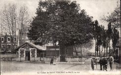 CPA el roble del santo Vincent de Paul en burro del asno del estado