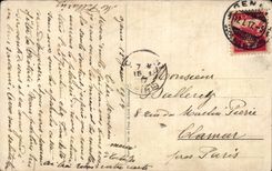 CPA Militaria At the borders Happy New Year