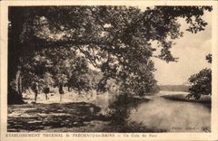 Les Bains - una esquina de Prechacq del parque