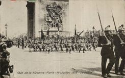 Paris - 8 - Festival of the Victoire - July 14th 1919 - the procession Arc de Triomphe - CPA