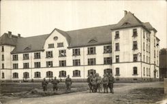 Real photo Militaria Barracks