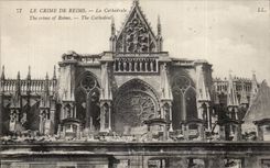 CPA Crime of Reims the cathedral