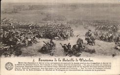 CPA Belgium panorama of the battle of Waterloo