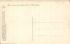 CPA Belgium panorama of the battle of Waterloo
