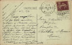 CPA Militaria the Great War 1914 The hill 103 witch funnels gives by miles