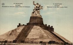CPA Militaria the Great War 1914 Navarin War memorial of combine Champagne