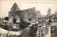 CPA Militaria Aspach High Ruins of church (December 1916)