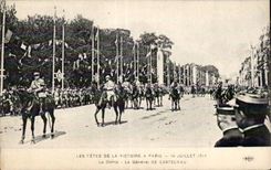 Paris - Festivals of the Victoire - July 14th 1919 - Militaria - the Procession - the General one of Castelnau - CPA