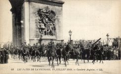Paris - Festivals of the Victoire - July 14th 1919 - Militaria - English Cavalry - CPA