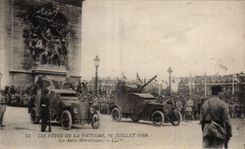 Paris - Festivals of the Victoire - July 14th 1919 - the Cars machine-guns Tank - CPA