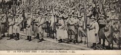 CPA Militaria Paris November 11th 1920 flags in the Pantheon