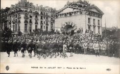 CPA Militaria Paris Fetes of the victory July 14th 1919 Places Nation