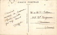CPA Militaria Camp de Sissonne Piece de 75 camouflee