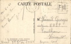 CPA Militaria A la recherche d une position de batterie en montagne