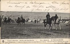 CPA Militaria In the balkans Camp of Zeitinlic General Sarrail visits the camp