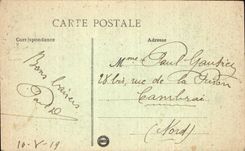 CPA Militaria Paris on July 14th has Paris in 1919 Cenotaph raised with the memory of died of the war