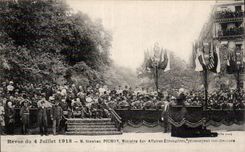 CPA Militaria Paris Re-examined of July 14th 1919 Stephen Pichon Foreign Minister