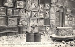 CPA Militaria the crime of Reims Gallery Henri Vasnier Street chanzy