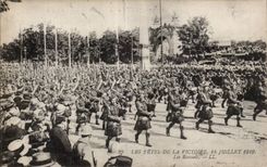 CPA Militaria Paris Festivals of the victory July 14th 1919 the Scot