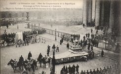 CPA Militaria Paris November 11th 1920 the festivals of the fiftieth anniversary of the Republic Homage to the hairy unknown and has Gambetta