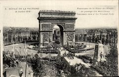 CPA Militaria festivals of the victory July 14th 1919 panorama of the place of star to the passage of the marshals