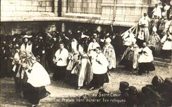 CPA Paris Octobre 1919 Sacre Coeur Montmartre Les prelats vont venerer les reliques 