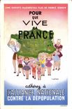 CPSM Pour que Vive la France Alliance Nationale contre la depopulation 