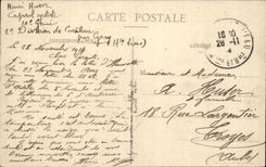 CPA Militaria the Great War in Lorraine in 1914 the farm of Leomont close Luneville after the bombardment of the German