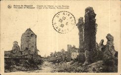 CPA Militaria the Great War 1914 Ruins of Nieuport Vault of hospital Street of Recollets